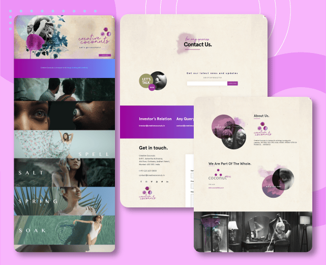creativecoconuts.in - Web Design and Development Project 